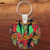 Cinco de Mayo Pepers Sleutelhanger (Voorkant)