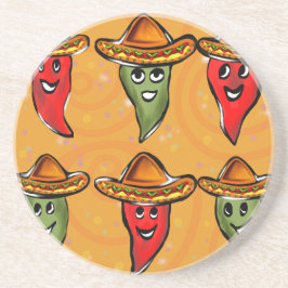 Cinco de Mayo Pepers Zandsteen Onderzetter