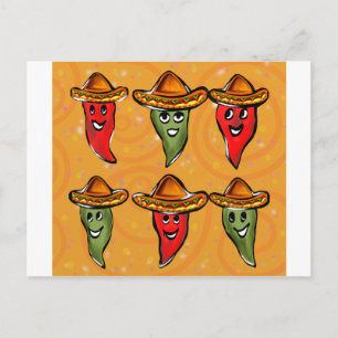 Cinco de Mayo Peppers Briefkaart