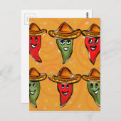 Cinco de Mayo Peppers Briefkaart (Voorkant / Achterkant)