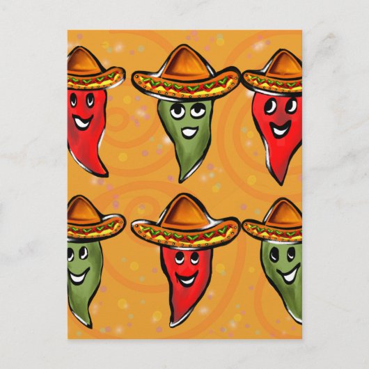 Cinco de Mayo Peppers Briefkaart (Voorkant)