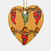 Cinco de Mayo Peppers Keramisch Ornament (Links)