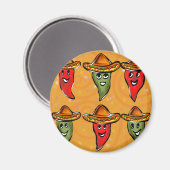 Cinco de Mayo Peppers Magneet (Voorkant / Achterkant)