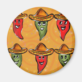 Cinco de Mayo Peppers Magneet