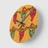 Cinco de Mayo Peppers Ronde Klok (Hoek)