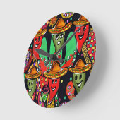 Cinco de Mayo Peppers Ronde Klok (Hoek)