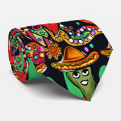 Cinco de Mayo Peppers Stropdas (Opgerold)