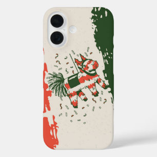 Cinco de Mayo Piñata Fiesta – Mexicaanse vlag kleu iPhone 16 Hoesje