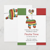 Cinco de Mayo Pinata Fiesta Party Kaart (Voorkant / Achterkant)