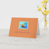 Cinco de Mayo Pineapple op Tangerine in het Spaans Kaart (Gele Bloem)