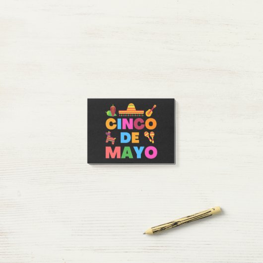 Cinco De Mayo Post-it® Notes (Op bureau)