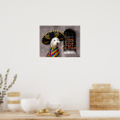 Cinco de Mayo Poster - Dog in Sombrero - Humor (Keuken)