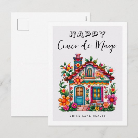 Cinco De Mayo Promotioneel vastgoed Feestdagenkaart (Voorkant / Achterkant)