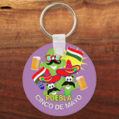 Cinco De Mayo Puebla Mexican Cactus Fiesta Graphic Sleutelhanger (Voorkant)