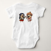 Cinco De Mayo Pugs Baby Bodysuit (Achterkant)
