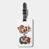Cinco De Mayo Pugs Bagagelabel (Voorkant verticaal)