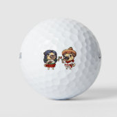 Cinco De Mayo Pugs Golf Balls Golfballen (Voorkant)