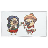 Cinco De Mayo Pugs Kussenslopen (Voorkant-Links)