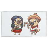 Cinco De Mayo Pugs Kussenslopen (Voorkant-Rechts)