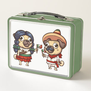 Cinco De Mayo Pugs Lunchbox