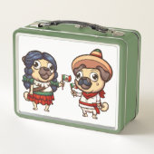 Cinco De Mayo Pugs Lunchbox (Achterkant)