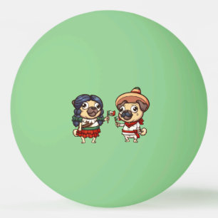 Cinco De Mayo Pugs Ping Pong Balls Pingpongbal