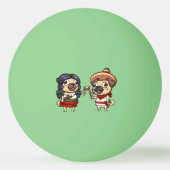 Cinco De Mayo Pugs Ping Pong Balls Pingpongbal (Achterkant)