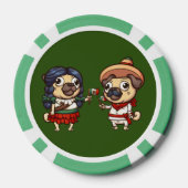 Cinco De Mayo Pugs Poker Chips (Achterkant)