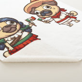 Cinco De Mayo Pugs Sherpa Blanket Sherpa Deken (3/4)
