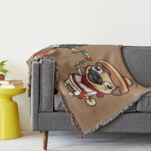 Cinco De Mayo Pugs Worpen Deken