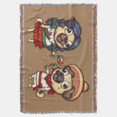 Cinco De Mayo Pugs Worpen Deken (Voorkant Verticaal)
