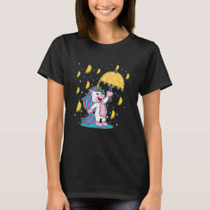 Cinco De Mayo Raining Tacos Unicorn Umbrella T-shirt