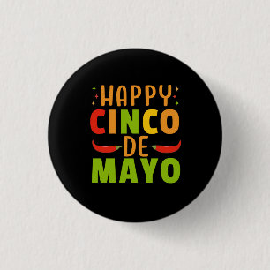 Cinco De Mayo Ronde Button 3,2 Cm