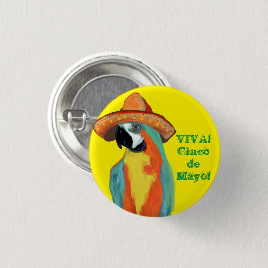 CINCO DE MAYO RONDE BUTTON 3,2 CM (Voorkant /achterkant)