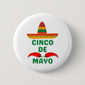 Cinco De Mayo Ronde Button 5,7 Cm (Voorkant)