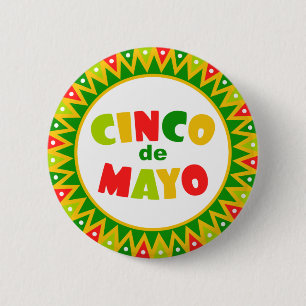 Cinco de Mayo Ronde Button 5,7 Cm