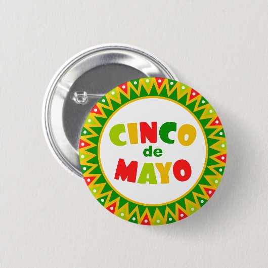 Cinco de Mayo Ronde Button 5,7 Cm (Voorkant /achterkant)