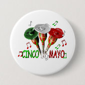 Cinco de Mayo Ronde Button 7,6 Cm (Voorkant)