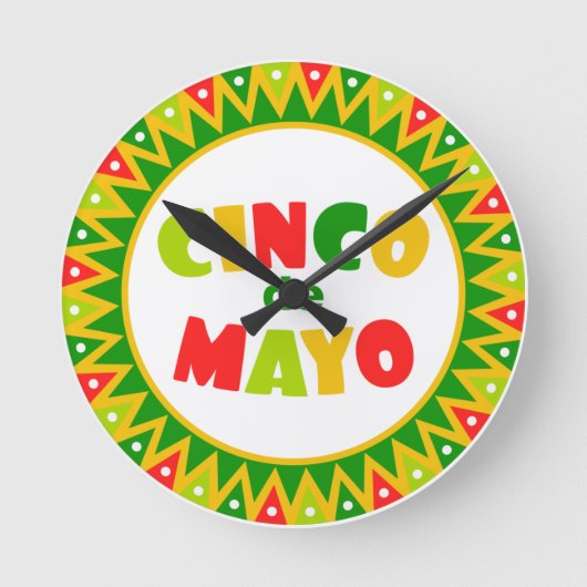 Cinco de Mayo Ronde Klok (Voorkant)