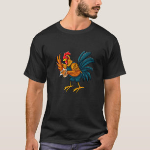 Cinco De Mayo Rooster & Beer Mexican Celebration T-shirt