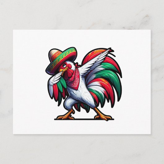 Cinco de Mayo Rooster Briefkaart (Voorkant)