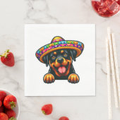 Cinco de Mayo Rottweiler Mexico viering Servet (Insitu)