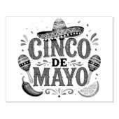 Cinco de Mayo Rubberstempel (Afrduk)
