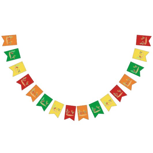 Cinco de Mayo runing habanero bunting flag banner (Alle)