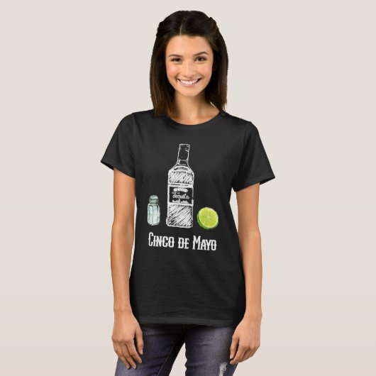 Cinco de Mayo Salt Tequila Lime Celebration Party T-shirt (Voorkant volledig)