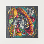 Cinco de Mayo Schedel Tapijt Wandkleed (Voorkant (horizontaal))