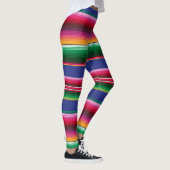 Cinco de Mayo Serape Blanket Pattern Leggings (Rechts)
