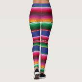 Cinco de Mayo Serape Blanket Pattern Leggings (Achterkant)