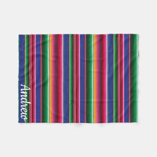 Cinco de Mayo Serape Lap Blanket voor rolstoel Fleece Deken (Voorkant (Horizontaal))