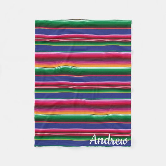 Cinco de Mayo Serape Lap Blanket voor rolstoel Fleece Deken (Voorkant)